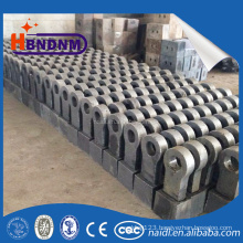 sand casting high manganese steel wearable crusher hammer head